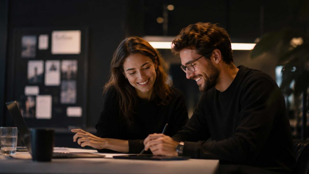 Business Meeting zur Entwicklung einer Personal Brand und Content Strategie