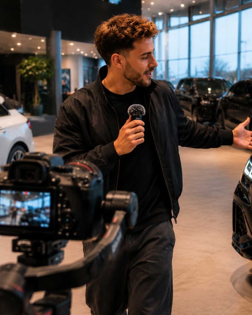 Creator Content Produktion und Fahrzeugpräsentation für Social Media